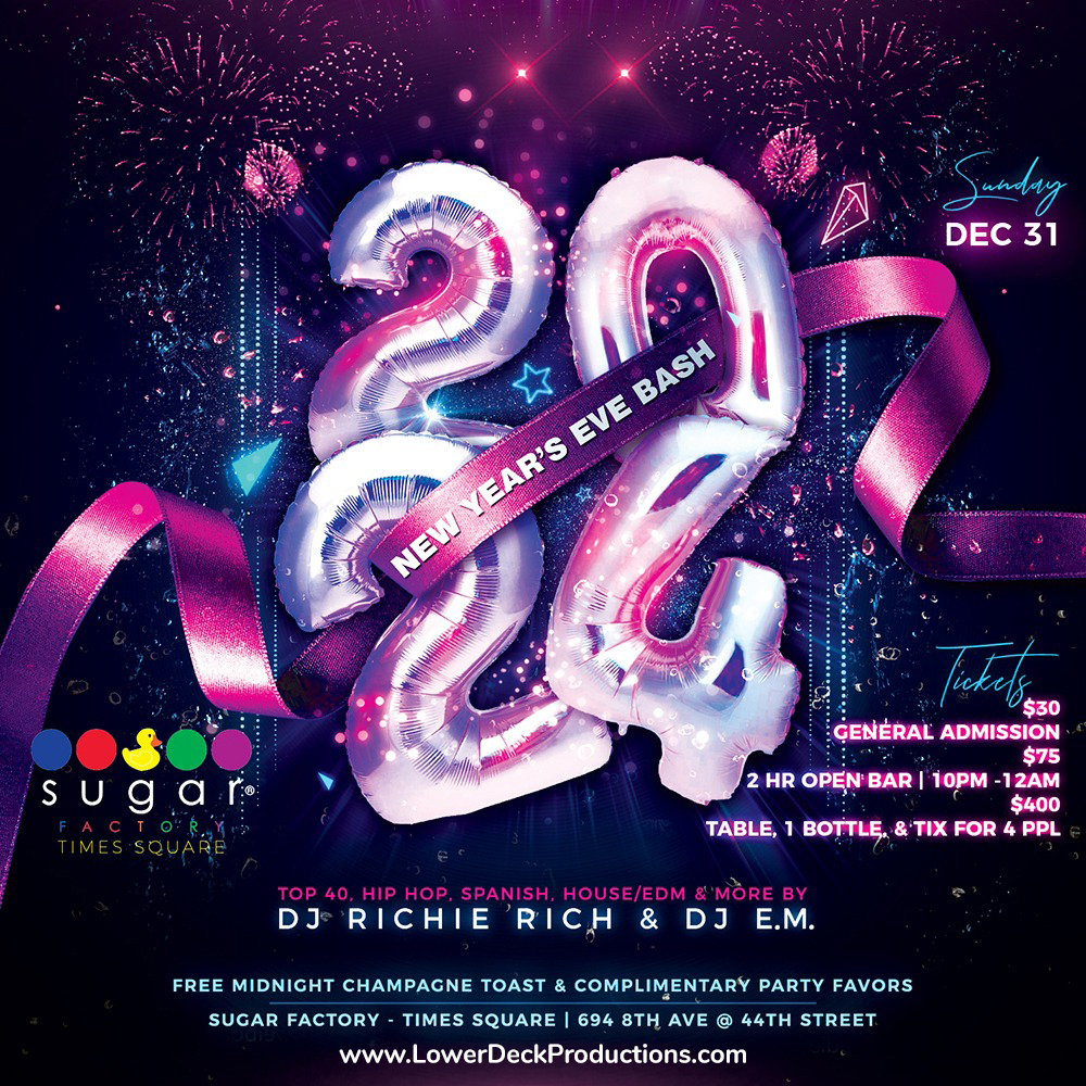 New Year's Eve Bash @ Sugar Factory - Times Square